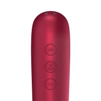 Клиторальный смарт-стимулятор с вибрацией Satisfyer Dual Love бордовый