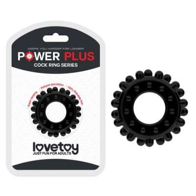 Черное эрекционное кольцо Power Plus Cock Ring Черное эрекционное кольцо Power Plus Cock Ring