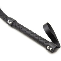 Черный плетеный кнут 85 см Черный плетеный кнут 85 см