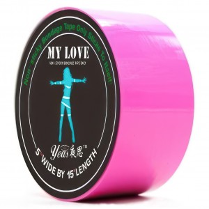 Розовая бондажная лента My Love 15 м