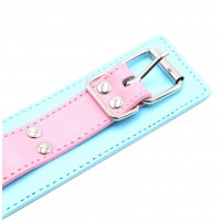 Розово-голубые наручники на цепочке Розово-голубые наручники на цепочке