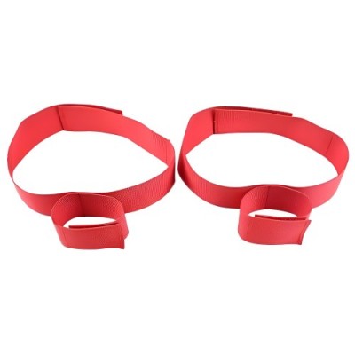 Фиксаторы рук к бёдрам красные на липучке Фиксаторы рук к бёдрам красные на липучке