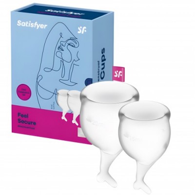 Набор менструальных чаш Satisfyer Feel Secure прозрачный Набор менструальных чаш Satisfyer Feel Secure прозрачный