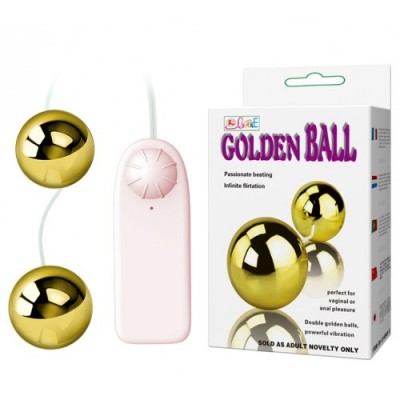 Вагинальные шарики Golden Balls с вибрацией Вагинальные шарики Golden Balls с вибрацией