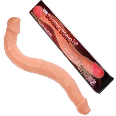 Двухголовый фаллоимитатор с хребтом 37 см