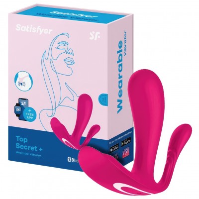 Анально-вагинальный смарт-стимулятор для ношения Satisfyer Top Secret Plus + розовый Анально-вагинальный смарт-стимулятор для ношения Satisfyer Top Secret Plus + розовый