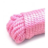 Бондажная нейлоновая веревка розовая 10 м