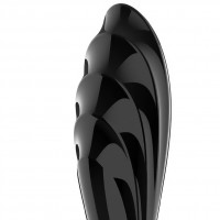 Двусторонний фаллос из стекла Satisfyer Dazzling Crystal 1 черный 18 см