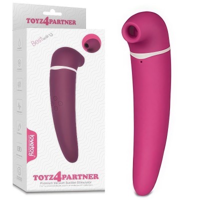 Вакуумный стимулятор клитора с вибрацией Toyz4Partner розовый Вакуумный стимулятор клитора с вибрацией Toyz4Partner розовый
