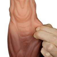 Фаллоимитатор с ярко выраженным рельефом и градиентом Lovetoy Silicone Cock 25 см