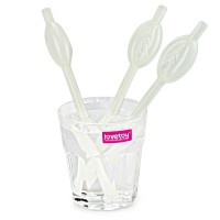 Трубочки светящиеся в темноте Glow in the Dark Pussy Straws 9 шт