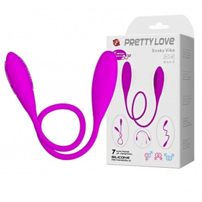 Оригинальный двойной вибростимулятор Pretty Love Snaky