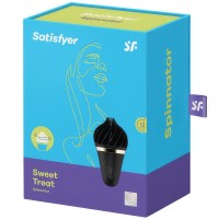 Вращающийся стимулятор Satisfyer Sweet Treat черный