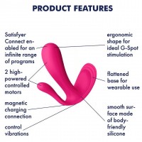 Анально-вагинальный смарт-стимулятор для ношения Satisfyer Top Secret Plus + розовый Анально-вагинальный смарт-стимулятор для ношения Satisfyer Top Secret Plus + розовый