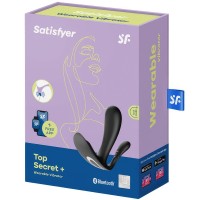 Анально-вагинальный смарт-стимулятор для ношения Satisfyer Top Secret Plus + черный