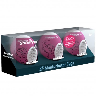 Набор яиц-мастурбаторов Satisfyer Masturbator Eggs Bubble 3 шт