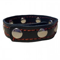 Кожаная утяжка на пенис с кнопками Кожаная утяжка на пенис с кнопками