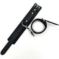 Поножи черные классические с карабином Поножи черные классические с карабином