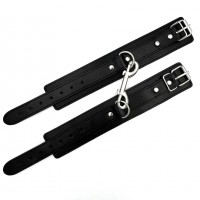 Поножи черные классические с карабином Поножи черные классические с карабином