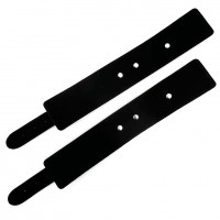 Поножи черные классические с карабином Поножи черные классические с карабином