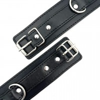 Поножи черные классические с карабином Поножи черные классические с карабином