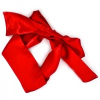 Красная сатиновая лента для связывания Красная сатиновая лента для связывания