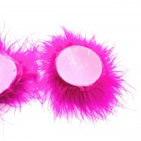 Розовые пэстисы для груди с пушком Розовые пэстисы для груди с пушком