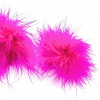 Розовые пэстисы для груди с пушком Розовые пэстисы для груди с пушком