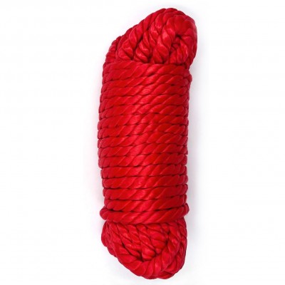 Веревка для бондажа нейлоновая красная 10м Веревка для бондажа нейлоновая красная 10м