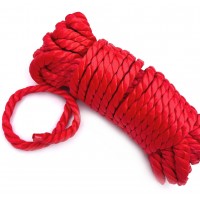 Веревка для бондажа нейлоновая красная 10м Веревка для бондажа нейлоновая красная 10м