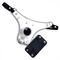 Серебристые трусики для страпона Серебристые трусики для страпона