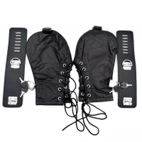 Чёрные бандажные наручники