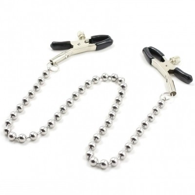 Зажимы для сосков с цепочкой в виде бусов
