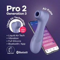 Вакуумно-волновой бесконтактный смарт-стимулятор Satisfyer Pro 2 Generation 3 Connect App Violet Вакуумно-волновой бесконтактный смарт-стимулятор Satisfyer Pro 2 Generation 3 Connect App Violet