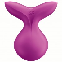 Перезаряжаемый мини-массажер Satisfyer Viva La Vulva 3 малиновый