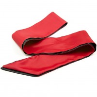 Черно-красная сатиновая маска-лента на глаза Черно-красная сатиновая маска-лента на глаза