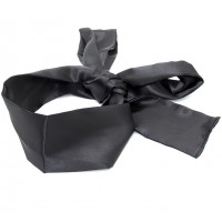 Черная сатиновая лента для связывания