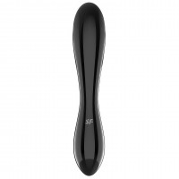 Двусторонний фаллос из стекла Satisfyer Dazzling Crystal 1 черный 18 см