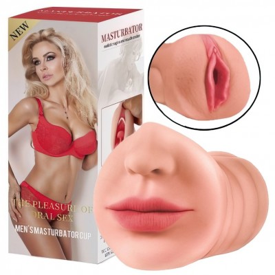 Мастурбатор вагина-ротик Vagina-Oral sex with teeth