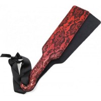 Пэдл красного цвета декорированный кружевом 37 см Пэдл красного цвета декорированный кружевом 37 см