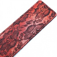 Пэдл красного цвета декорированный кружевом 37 см Пэдл красного цвета декорированный кружевом 37 см