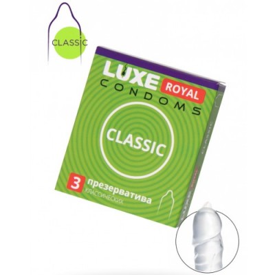 Презервативы Luxe Royal Classic 3 шт Презервативы Luxe Royal Classic 3 шт
