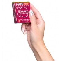 Презервативы с ароматом вишни Luxe Royal Cherry Collection 3 шт Презервативы с ароматом вишни Luxe Royal Cherry Collection 3 шт