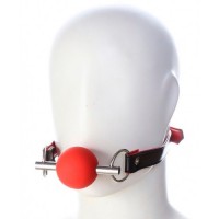 Красный кляп-шар из медицинского силикона Красный кляп-шар из медицинского силикона