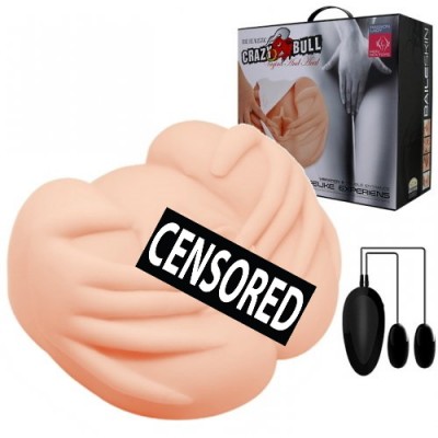 Мастурбатор-реалистик Crazy Bull с двумя отверстиями и двойным виброяйцом Мастурбатор-реалистик Crazy Bull с двумя отверстиями и двойным виброяйцом