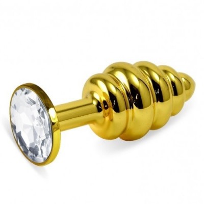 Анальная пробка Rosebud Classic S(Gold) диамант