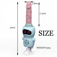 Компактная секс машина King на присоске бирюзовая Компактная секс машина King на присоске бирюзовая