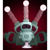 Компактная секс машина King на присоске бирюзовая Компактная секс машина King на присоске бирюзовая