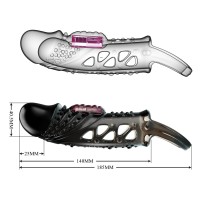 Увеличивающая вибронасадка на пенис Penis Sleeve Cecelia + 2,5 см