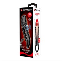 Увеличивающая вибронасадка на пенис Penis Sleeve Cecelia + 2,5 см